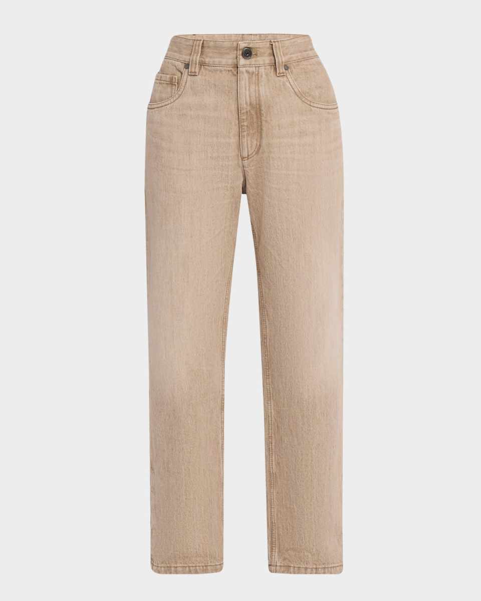 Straight-Leg Boyfriend Jeans
